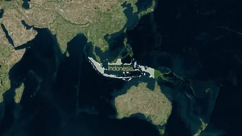 Indonesia Borderline: Stocksammlung mit Länderkarten — Weitwinkel zum Vergrößern