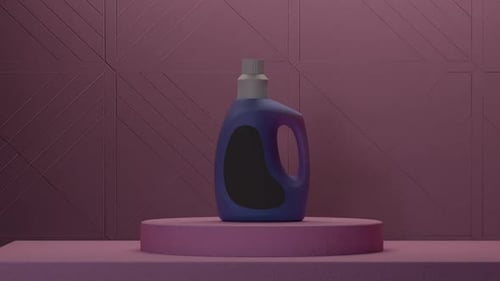 Modern 3D Product Bottle Rotation Mockup Presentation