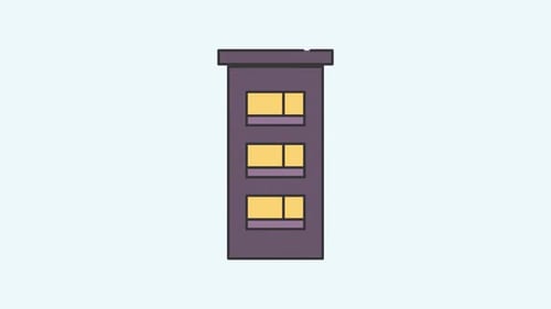 Animated Office Building Icon