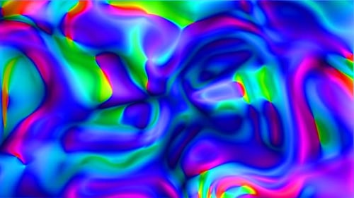 Líquido colorido abstrato com torção, conceito de papel de parede brilhante, textura, fundo liso