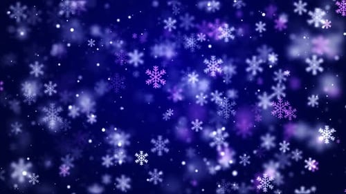 Animated Falling Snowflakes for Festive Winter Holidays