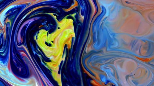 Abstract Swirling Paint Background