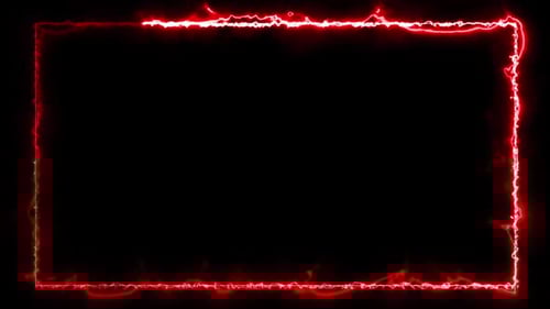 Retângulo elétrico Neon Frame Loop Red