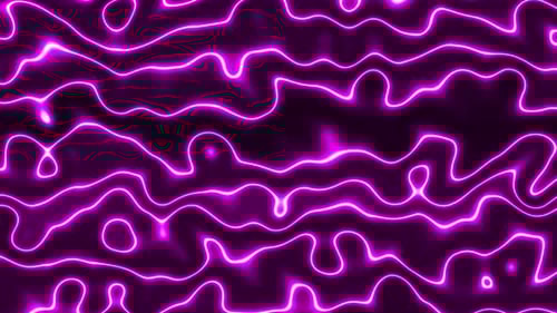 Abstract Glowing Neon Lines Loop Background