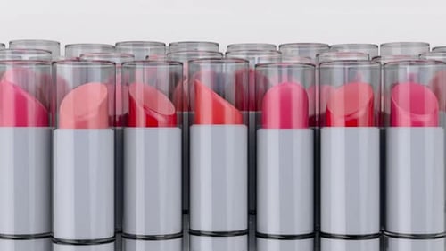Animated Lipstick Product Display in Modern Style