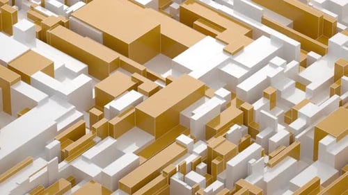 Animated 3D geometric loop background