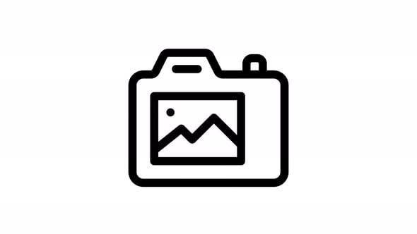 dslr line icon animation, Elements Motion Graphics ft. dslr ...