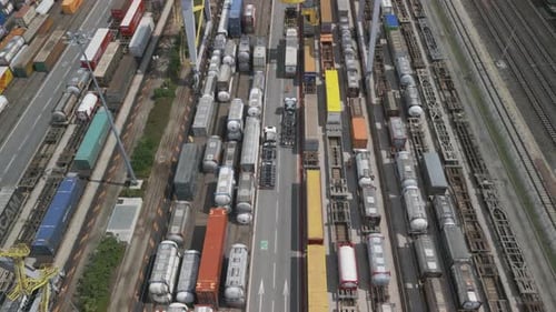 Container Terminal Aerial View