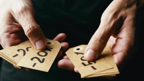 Hands Swapping Discount Sale Tags Commerce
