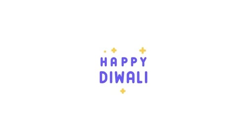 Icône animée Happydiwali