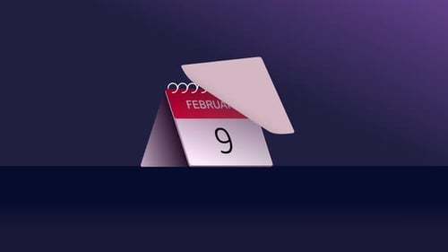 February Calendar Animation