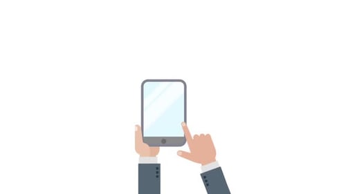 Tablet in Hands Animation