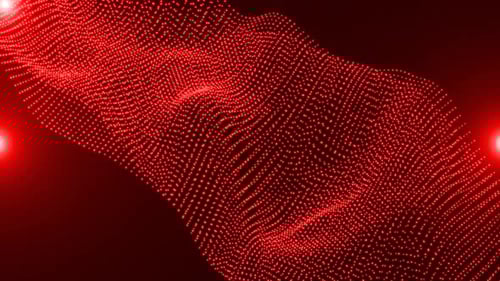 Abstract Red Fluid Wave Particle Background Animation