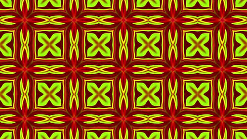 Vibrant Abstract Kaleidoscope Pattern Loop