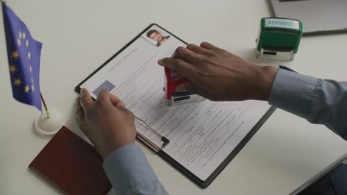 Visa Application Being Rejected with Stamp