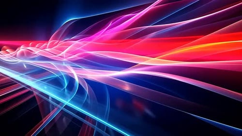 Abstract vibrant flowing lines