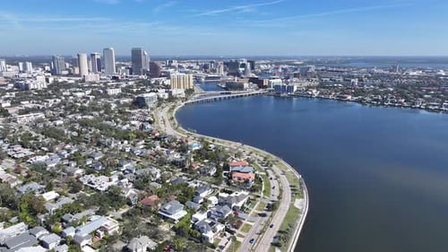 Tampa Skyline At Tampa In Florida United States.