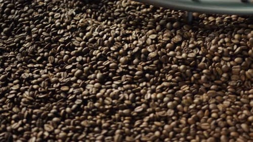Coffee Beans Mixing and Roasting