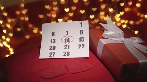 Romantic Valentine's Day Calendar and Gift