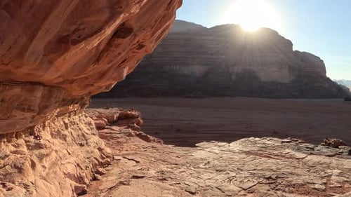 Wadi Rum rock formations, Jordan