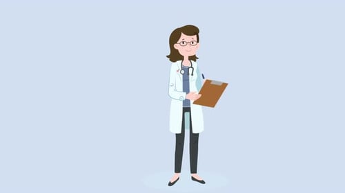 Médica escreve prescrição 4K