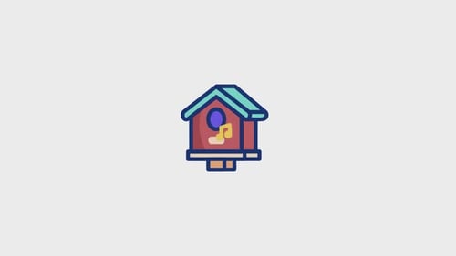 Bird House Animated Icon