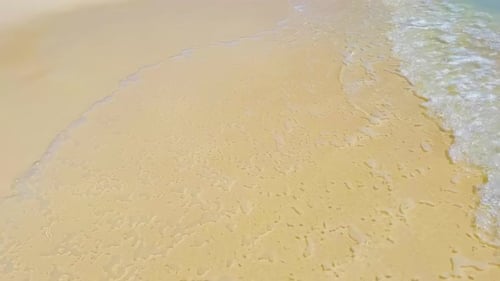 The coastline of the ocean. Maldives, June 2021