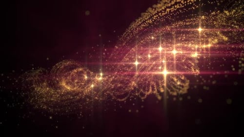 Glowing Shiny Stars Motion Background