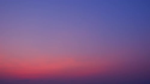 A timelapse captures the sunrise sky, Time-lapse footage.