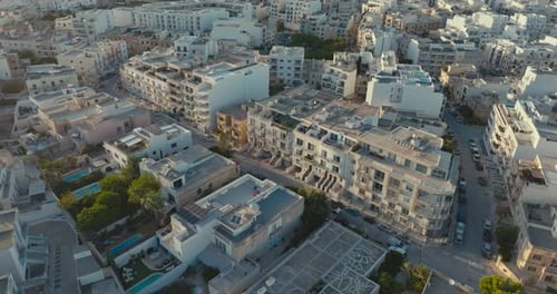 Aerial View Urban Landscape St Julian's Malta