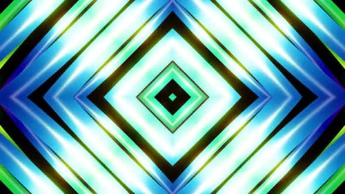 Dynamic Neon Geometric Rhombus Tunnel Background