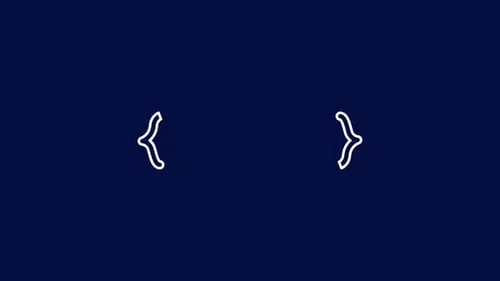 Infographic Element Animated Curly Braces for Text Callout