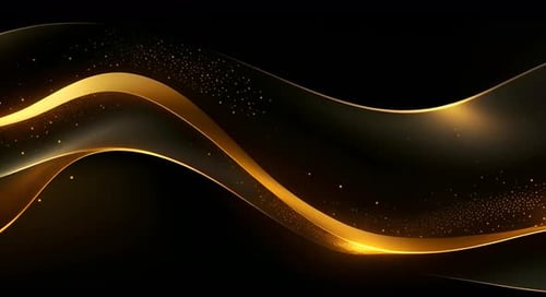 Black luxury corporate background with golden lines