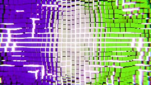 Modern futuristic abstract geometric background with glowing colorful grid