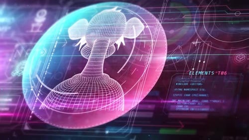 Eine Reihe animierter Infografiken über den NFT 4K