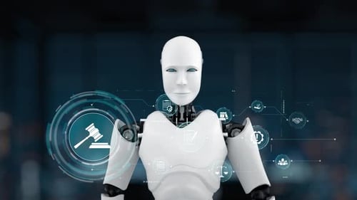 Humanoid Robot Interacting with Legal Technology Interface