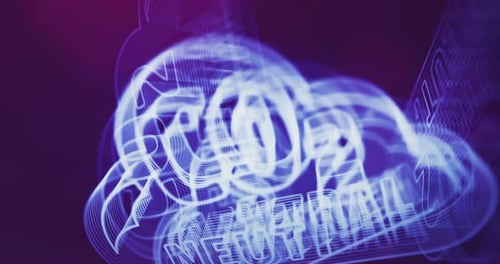 Símbolo de descarbonización neutro en CO2, cero emisiones, concepto de bucle giratorio