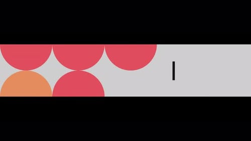 Headline Collection: Red vertical slanting slide with various patterns and transition effect for ope