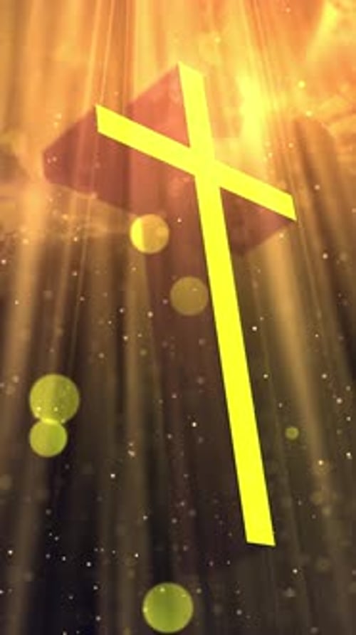 Hintergrund des Karfreitagsgottesdienstes Heiliges Kreuz V3 - Vertikales Video