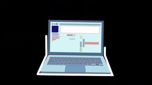 Website Showing Motion Graphics On Alpha Channel