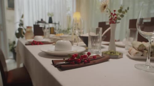 Elegant Table Setting for Gathering or Celebration