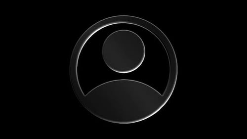 Account 3d Icon Animation Loop