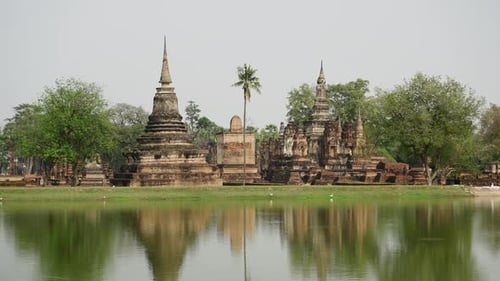 View of the Sukhothai Monument in Thailand