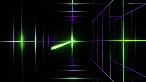 Lime And Purple Within Net Background Vj Loop In 4K