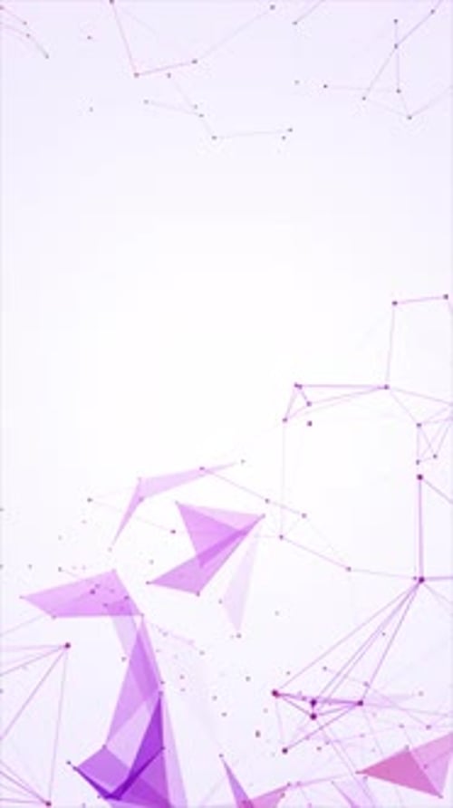 Vertical Plexus Nodes and Geometric Polygon Shapes Technology Background Seamless Loop V3