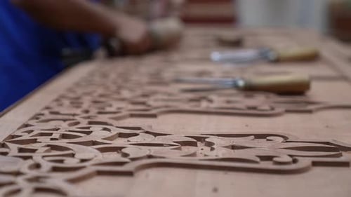 Detailed Wood Carving: Handcrafting Intricate Designs