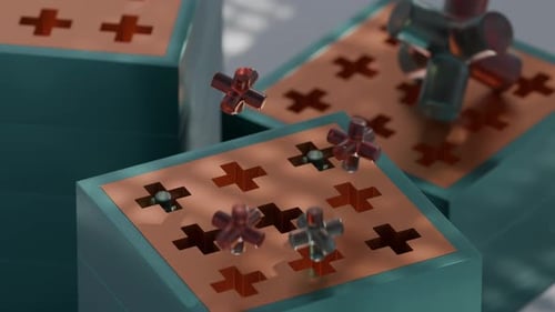 Animação em loop 3D Jumping Cross