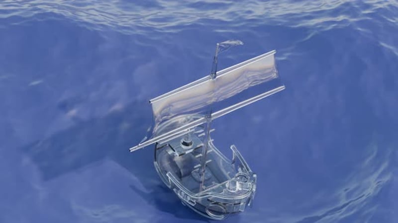 3D Loop Animation of Cartoon Pirate Ship, Miscellaneous Motion Graphics ...