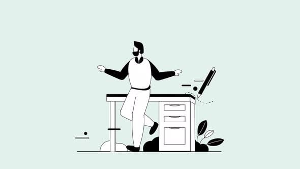 Paperwork Animated Scene, Backgrounds Motion Graphics ft. 08 Paperwork ...