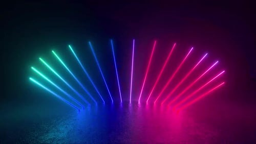 Des bâtonnets lumineux illuminent l'obscurité
